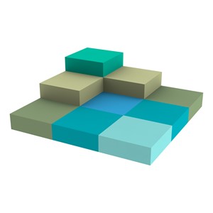 Sprogs Stepping Stone Cube Stair Steps Set