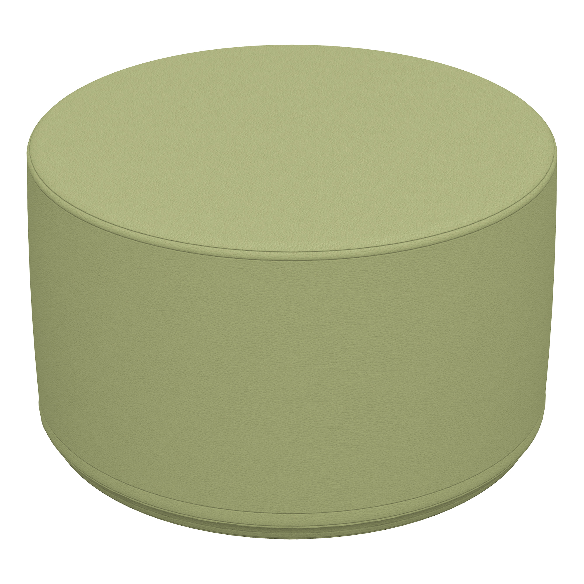 Foam Soft Seating - Fren Green Cylinder (12" H) - Fern Green