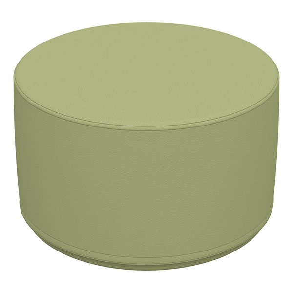 Foam Soft Seating - Fren Green Cylinder (12" H) - Fern Green