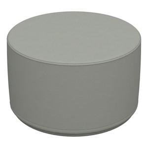 Foam Soft Seating Circle Ottoman - Gray