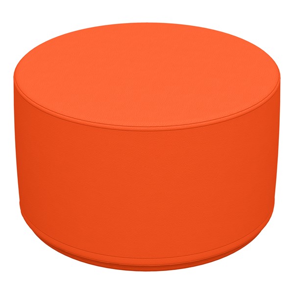 Foam Soft Seating - Orange Cylinder (12" H) - Orange