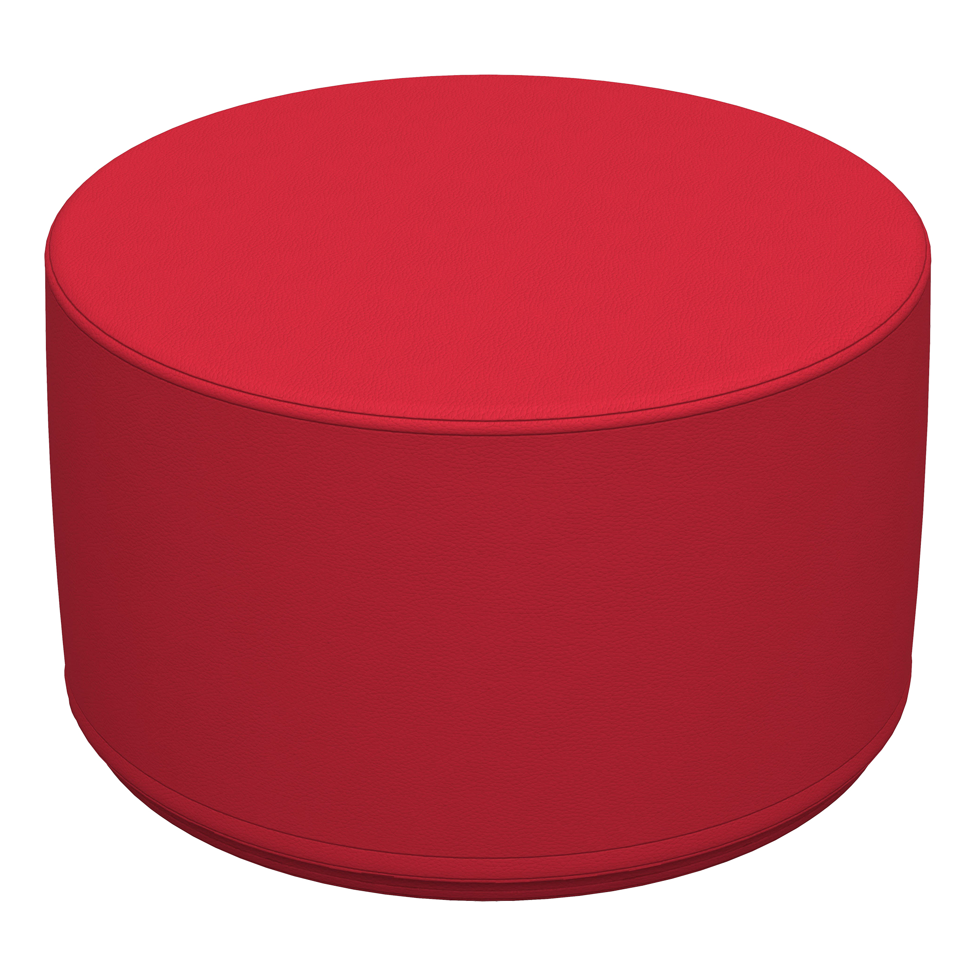 Foam Soft Seating - Red Cylinder (12" H) - Red