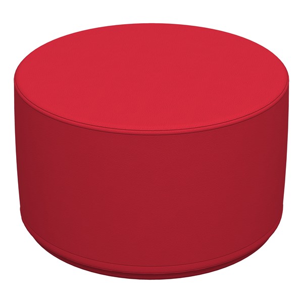Foam Soft Seating - Red Cylinder (12" H) - Red