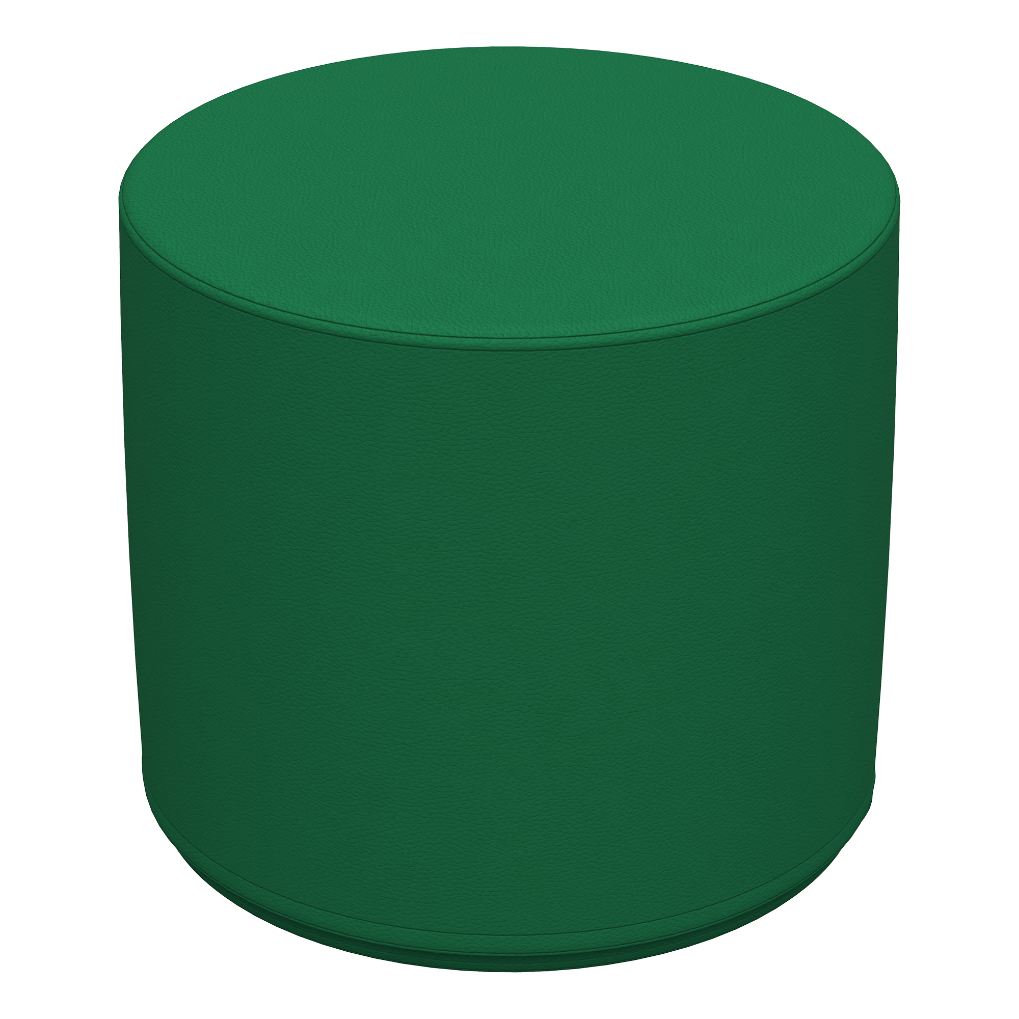 Foam Soft Seating Circle Ottoman - Green