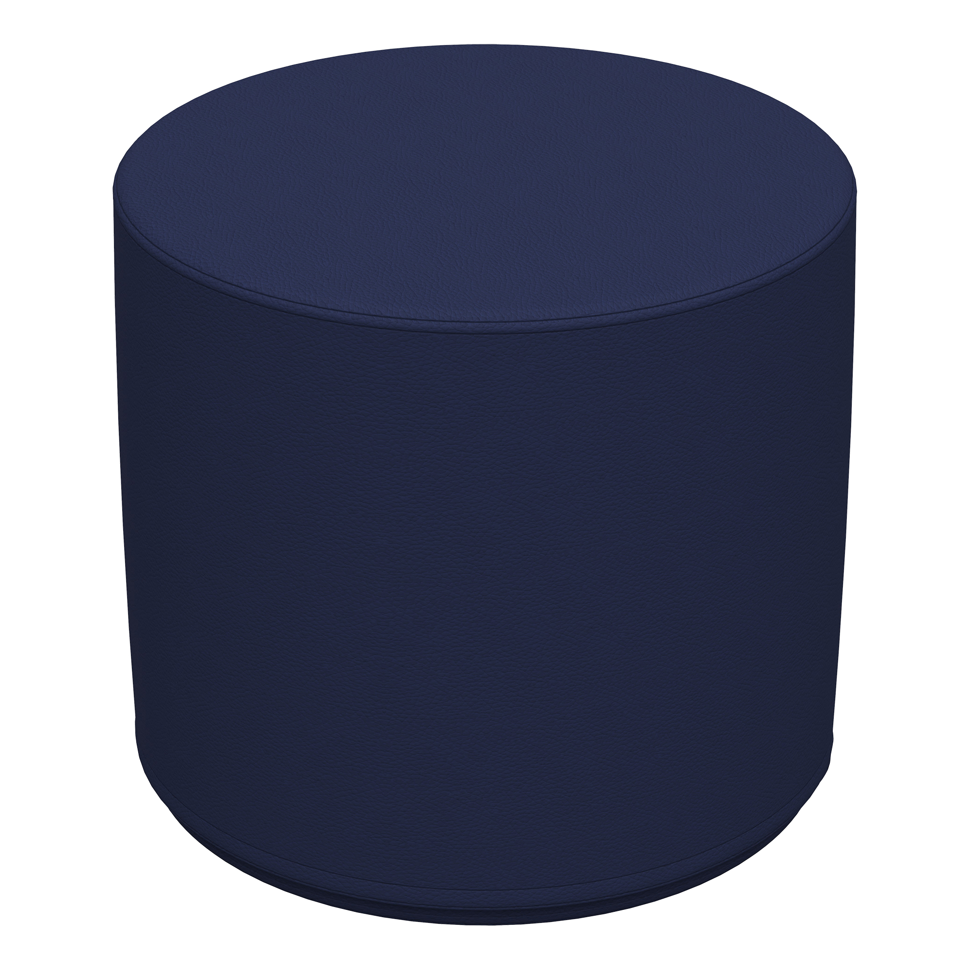 Foam Soft Seating Circle Ottoman -  Navy