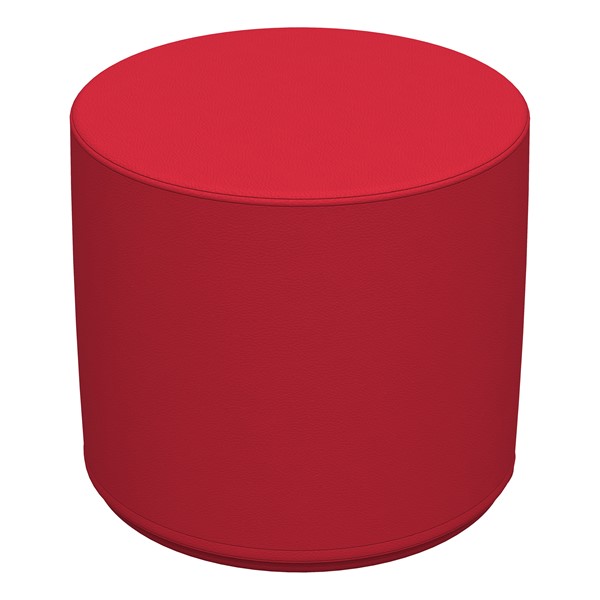 Foam Soft Seating - Red Cylinder (16" H) - Red