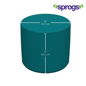 Foam Soft Seating - Cylinder (16" H) - Dimensions