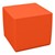 Foam Soft Seating - Orange Cube (16" H)
