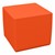 Foam Soft Seating - Orange Cube (16" H)