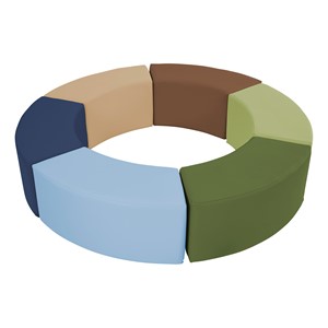 Foam Soft Seating - S-Curve Set - Earthtone