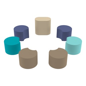 Foam Soft Seating Crescent Set - Waterfront