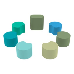 Foam Soft Seating Crescent Set - Wetlands