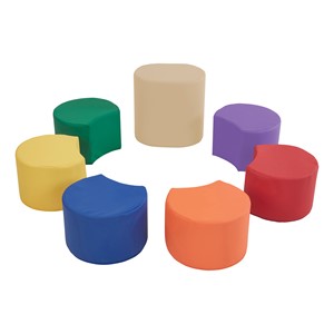 Foam Soft Seating - Crescent Set - Assorted