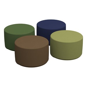 Foam Soft Seating - Cylinder Set - Earthtone