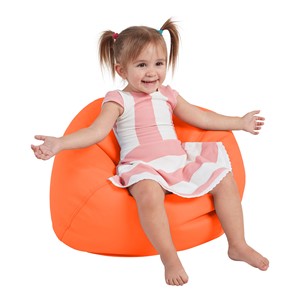 Round Bean Bag - Orange (22" D)