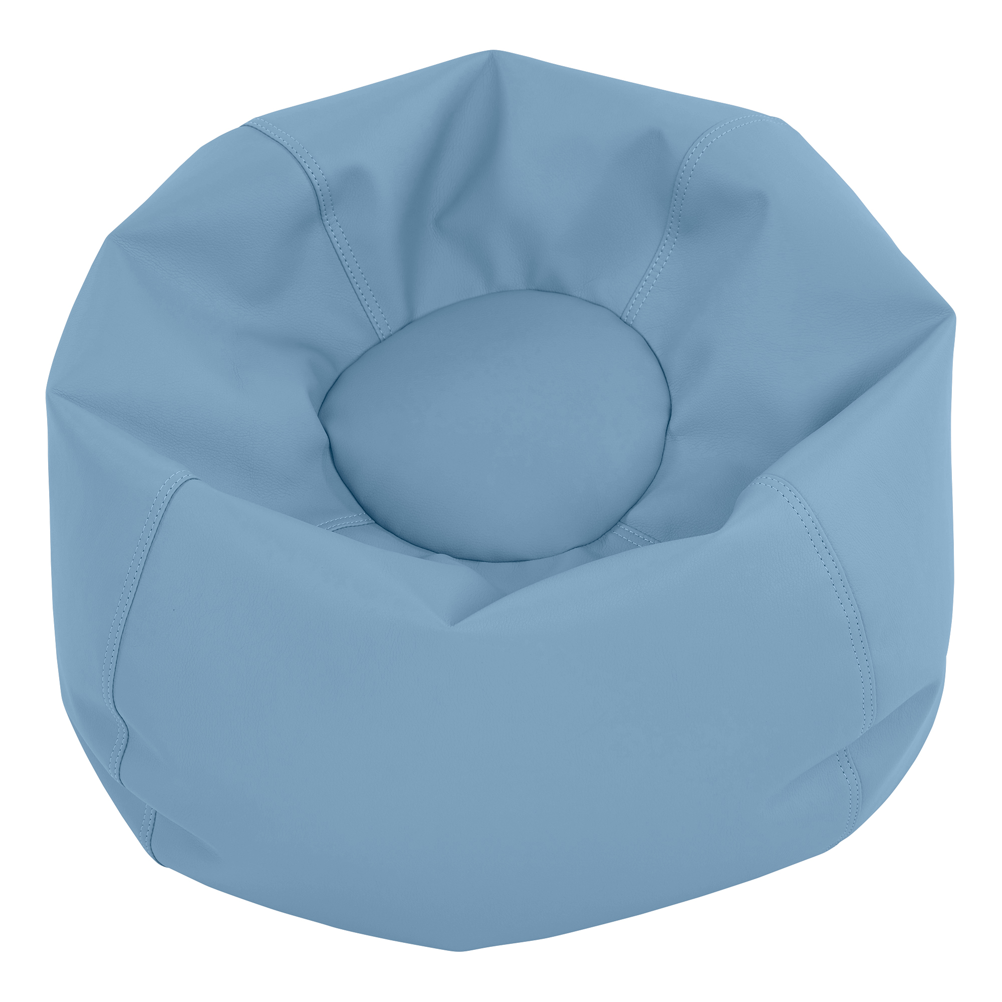 Round Bean Bag - Faded Denim (26" D)