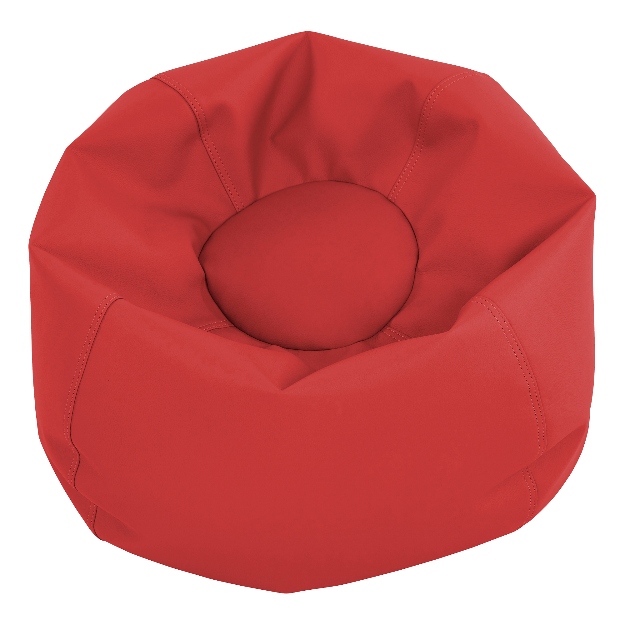 Round Bean Bag - Red (26" D)