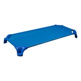 Deluxe Blue Stackable Daycare Cot w/ Easy Lift Corners