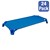 Deluxe Blue Stackable Daycare Cot w/ Easy Lift Corners - Standard (52" L) - Pack of 24 Cots