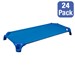 Deluxe Blue Stackable Daycare Cot w/ Easy Lift Corners - Standard (52" L) - Pack of 24 Cots