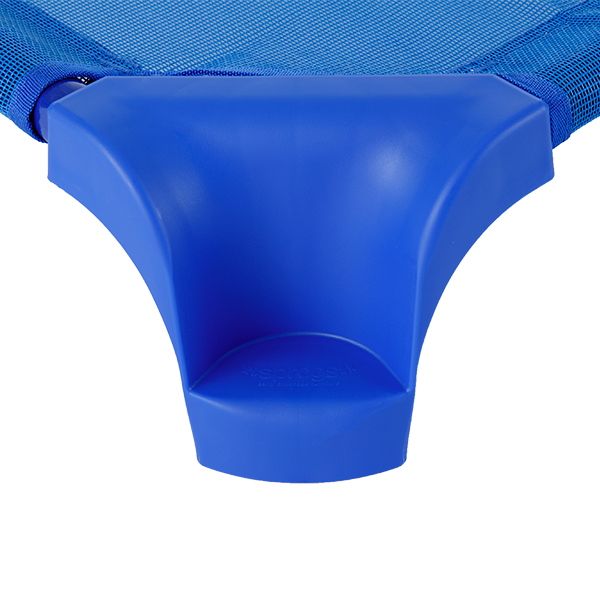 Deluxe Blue Stackable Daycare Cot w/ Easy Lift Corners - Easy-stack corners