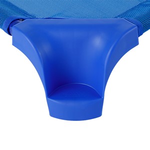 Deluxe Blue Stackable Daycare Cot w/ Easy Lift Corners - Toddler (40" L) - Pack of 24 Cots - Corner