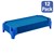 Deluxe Blue Stackable Daycare Cot w/ Easy Lift Corners - Toddler (40" L) - Pack of 12 Cots - Stacked Cots