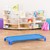 Deluxe Blue Stackable Daycare Cot w/ Easy Lift Corners - Standard (52" L) - Pack of Cots