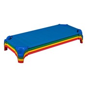 Deluxe Assorted Stackable Daycare Cot w/ Easy Lift Corners - Standard (52" L) - Pack of Cots