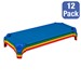 Deluxe Assorted Stackable Daycare Cot w/ Easy Lift Corners - Standard (52" L) - Pack of 12 Cots