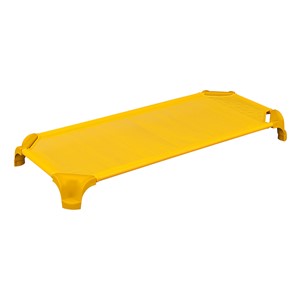Deluxe Assorted Stackable Daycare Cot w/ Easy Lift Corners - Standard (52" L) - Yellow