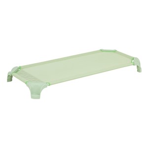 Deluxe Assorted Natural Colors Stackable Daycare Cot w/ Easy Lift Corners - Standard (52" L) - Pack of Cots - Green