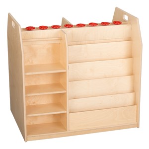 Baltic Birch Classroom Trolley Art Cart