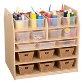 Baltic Birch Classroom Trolley Art Cart