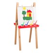 Two-Sided Wooden Adjustable Easel w/ Markerboard