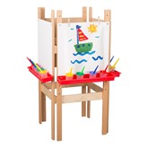 Wooden Adjustable Easel w/ Markerboard