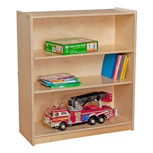 Wooden Bookcase w/ Three Shelves (30" W x 12" D x 34" H)