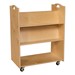 Double-Sided Mobile Library Cart