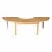 Half Circle High-Pressure Laminate Table - 16" Height