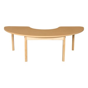 Half Circle High-Pressure Laminate Table - 18" Height
