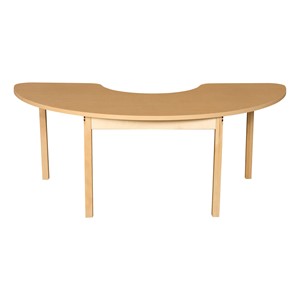 Half Circle High-Pressure Laminate Table - 22" Height