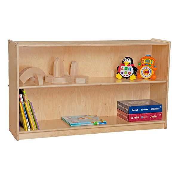Mobile Adjustable Bookcase w/ Two Shelves