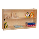 Mobile Adjustable Bookcase w/ Two Shelves
