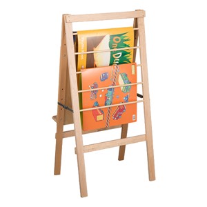 Wooden Big Book Easel and Dowel Rack