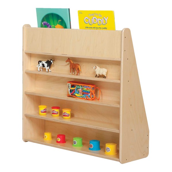 Single-Sided Wooden Book Display