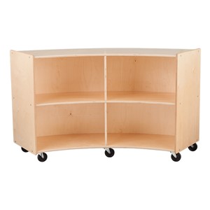 Concave Mobile Storage Shelving 36" H - Unassembled