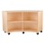 Concave Mobile Storage Shelving 36" H - Unassembled