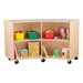 Concave Mobile Storage Shelving 36" H - Unassembled