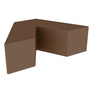Foam Soft Seating - V-Shape (12" H) - Chocolate