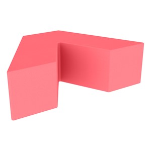 Foam Soft Seating - V-Shape (12" H) - Chrysanthemum